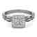 0.55 CTW Certified VS/SI Diamond Solitaire Halo Ring