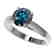 2 CTW Certified Intense Blue SI Diamond Solitaire