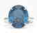 9 CTW London Blue Topaz Designer Solitaire Engagement
