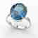 9 CTW London Blue Topaz Designer Solitaire Engagement - 2
