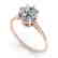 1.51 CTW Certified VS/SI Diamond Ring 14K Rose Gold - 2
