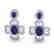 9.26 CTW Tanzanite & Micro Pave VS/SI Diamond Earrings