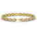 10.48 CTW Morganite & Diamond Halo Bracelet 10K Yellow - 2