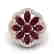 3 CTW Garnet & VS/SI Diamond Cluster Designer Halo Ring - 2