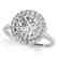 1.25 CTW Certified VS/SI Diamond Solitaire Halo Ring