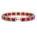 26.21 CTW Ruby & Diamond Halo Bracelet 10K Rose Gold - 2