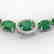 92 CTW Emerald & VS/SI Diamond Tennis Micro Pave Halo