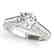 1 CTW Certified VS/SI Diamond Solitaire Ring 14K White