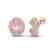 9 CTW Morganite & Micro Pave VS/SI Diamond Earrings 14K - 2
