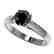 1.25 CTW Fancy Black VS Diamond Solitaire Engagement