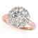 2.09 CTW Certified VS/SI Diamond Solitaire Halo Ring