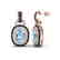 5 CTW Sky Blue Topaz With Black & Micro VS/SI Diamond - 2