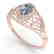 0.50 CTW VS/SI Oval Diamond Solitaire Ring Art Deco 14K - 2