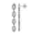 5.33 CTW Marquise Diamond Designer Earrings 18K White - 2