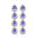 9.01 CTW Tanzanite & Diamond Halo Earrings 10K Rose