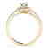 1 CTW Certified VS/SI Diamond Solitaire Halo Ring 14K - 2