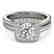 1.33 CTW Certified VS/SI Diamond Solitaire Halo Ring