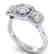 1.55 CTW Certified VS/SI Diamond Solitaire 3 Stone Ring - 2