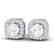 0.75 CTW Micro Pave VS/SI Diamond Earrings Designer