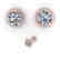 1.05 CTW VS/SI Diamond Stud Solitaire Earrings 14K Rose - 2