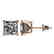 2.50 CTW Certified VS/SI Quality Princess Diamond Stud - 2