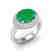 4.50 CTW Emerald & Micro Pave VS/SI Diamond Ring 18K