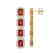 12.41 CTW Tourmaline & Diamond Halo Earrings 10K Yellow - 2