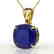 6 CTW Cushion Cut Sapphire Designer Solitaire Necklace