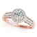 1.3 CTW Certified VS/SI Diamond Solitaire Halo Ring 14K