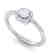 0.45 CTW Micro Pave VS/SI Diamond Ring Designer Halo - 2
