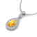 2.25 CTW Citrine & Micro Pave VS/SI Diamond Necklace