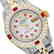 Rolex Ladies Two Tone 14K Gold/SS, Diam/Ruby Dial &