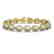 13.19 CTW Opal & Diamond Halo Bracelet 10K Yellow Gold