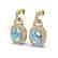 5 CTW Sky Blue Topaz And Micro VS/SI Diamond Pave