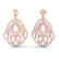 3 CTW Micro Pave VS/SI Diamond Earrings Designer 14K