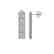 5.31 CTW Princess Diamond Designer Earrings 18K White - 2