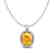 2.50 CTW Citrine & Micro Pave VS/SI Diamond Necklace - 2