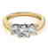 0.75 CTW Certified VS/SI Diamond 3 Stone Ring 14K