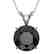 2.09 CTW Fancy Black VS Diamond Solitaire Necklace 10K