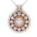 0.91 CTW Certified VS/SI Diamond Art Deco Necklace 18K