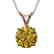 1.27 CTW Certified Intense Yellow SI Diamond Solitaire