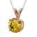 1.27 CTW Certified Intense Yellow SI Diamond Solitaire - 2