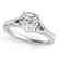 1 CTW Certified VS/SI Diamond Solitaire Ring 14K White