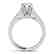 1 CTW Certified VS/SI Diamond Solitaire Ring 14K White - 2