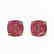 4 CTW Cushion Cut Pink Tourmaline Solitaire Stud