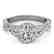 1.54 CTW Certified VS/SI Diamond Solitaire Halo Ring