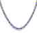 40 CTW Tanzanite Eternity Tennis Necklace 14K Yellow - 2