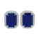 14 CTW Sapphire And Micro Pave VS/SI Diamond Halo