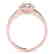 1.2 CTW Certified VS/SI Diamond Solitaire Halo Ring 14K - 2