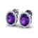 5.50 CTW Amethyst & Micro VS/SI Diamond Halo Earrings